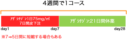 血液内科 骨髄異型性症候群 Azacitidine療法